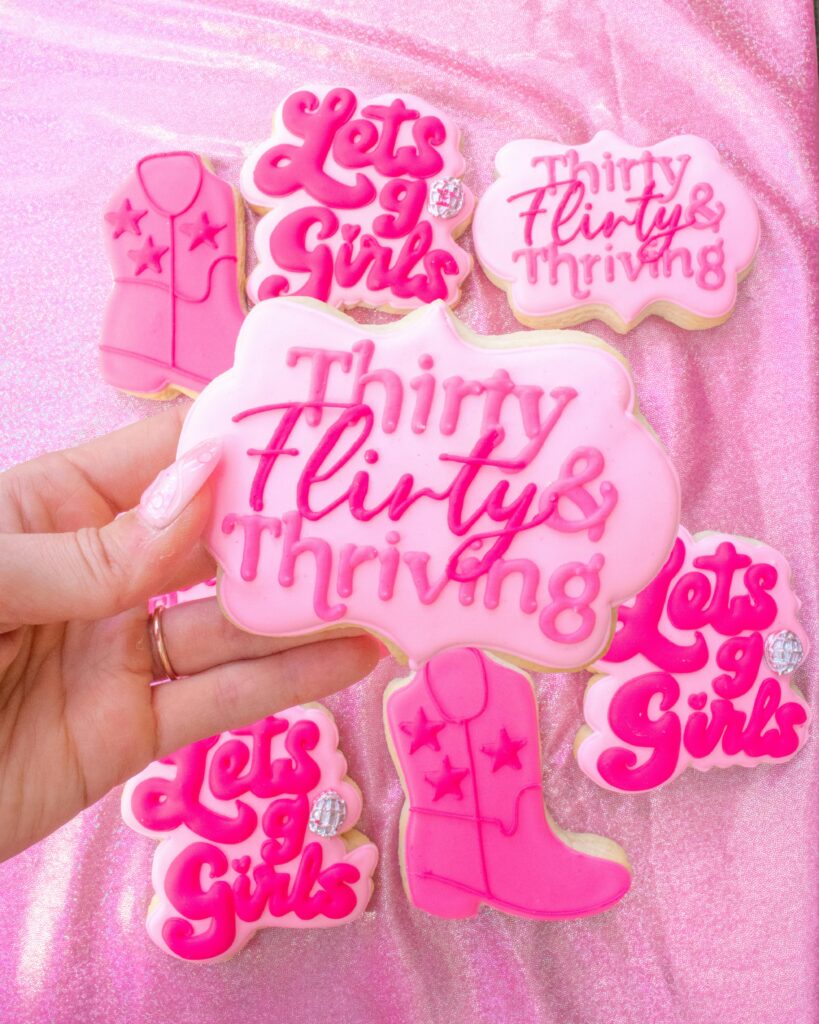 decorated cookies for a 30th birthday party how to store royal icing
