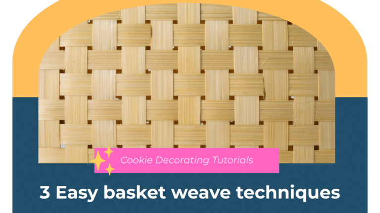featured cover image for making a basket weave with royal icing
