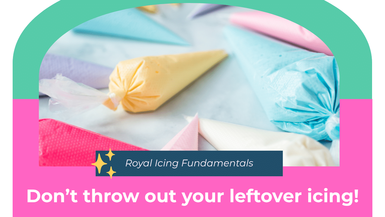 how to store leftover royal icing